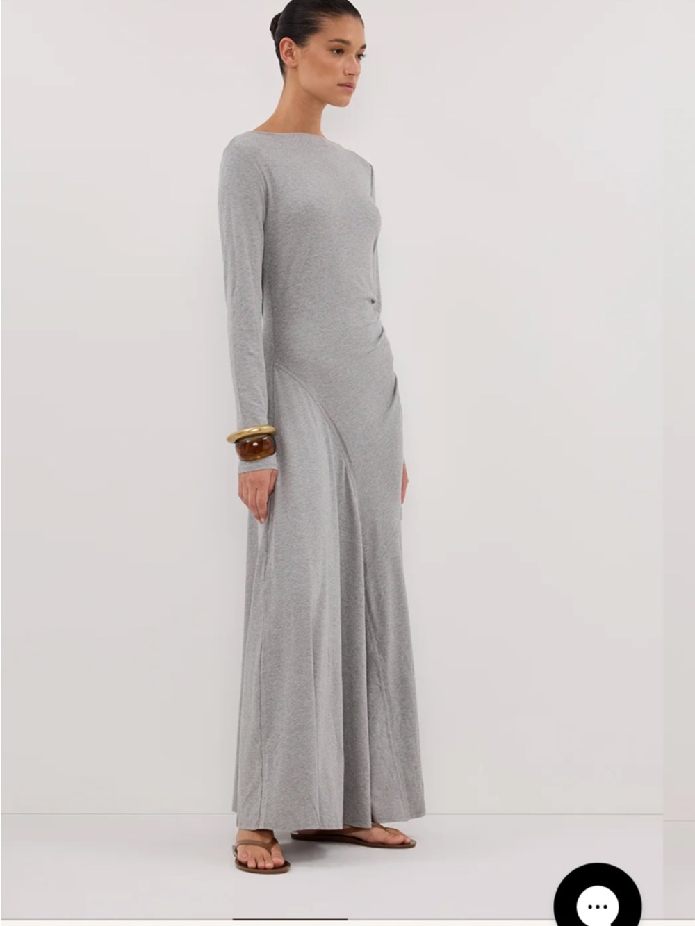 DISSH hadley silver sleeve maxi dress